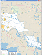 St. Martin County Wall Map Basic Style